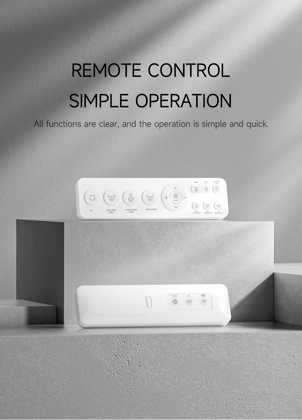 Auto-Washing & Deodorizing Intelligent Smart Toilet