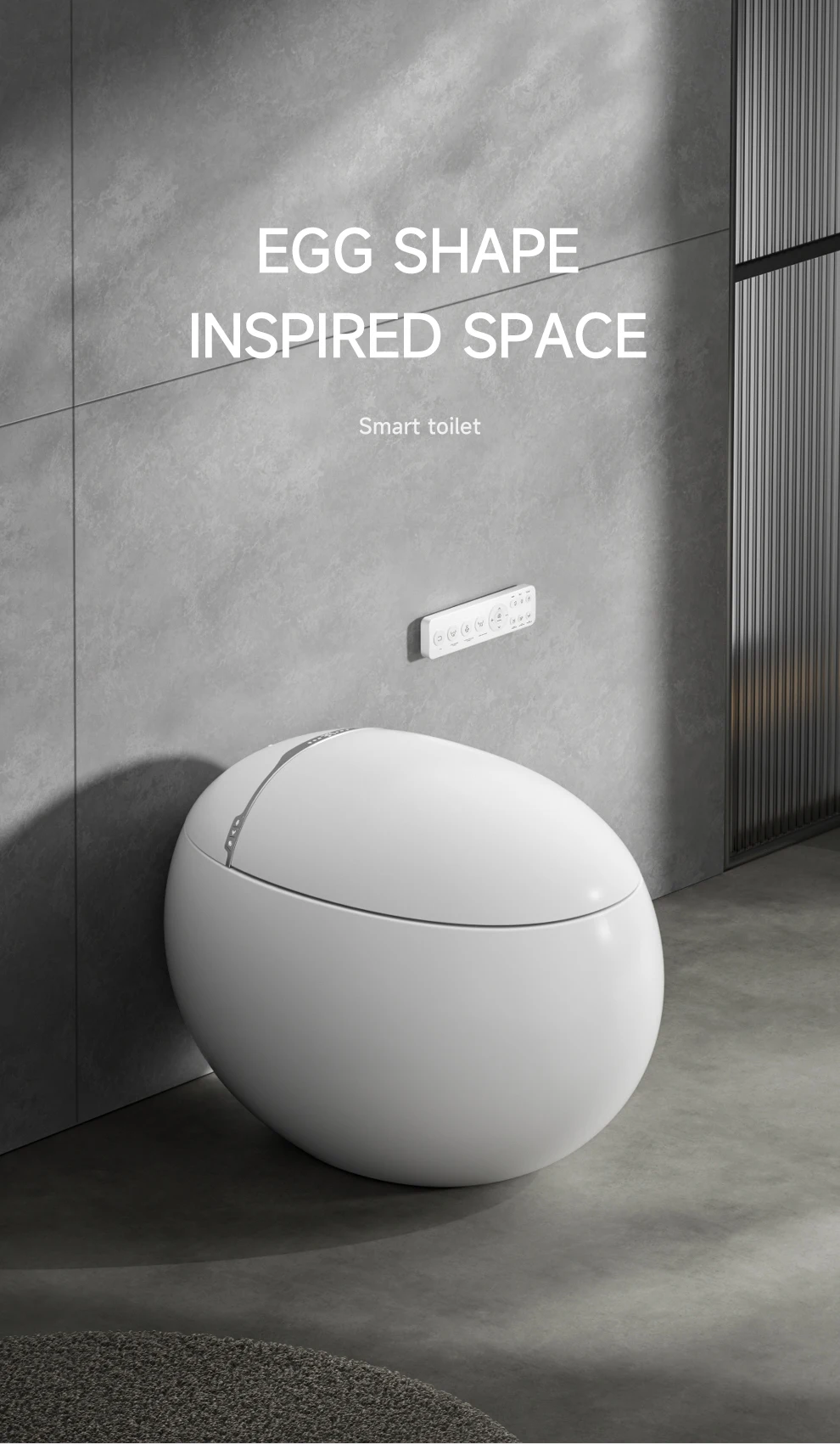 Auto-Washing & Deodorizing Intelligent Smart Toilet
