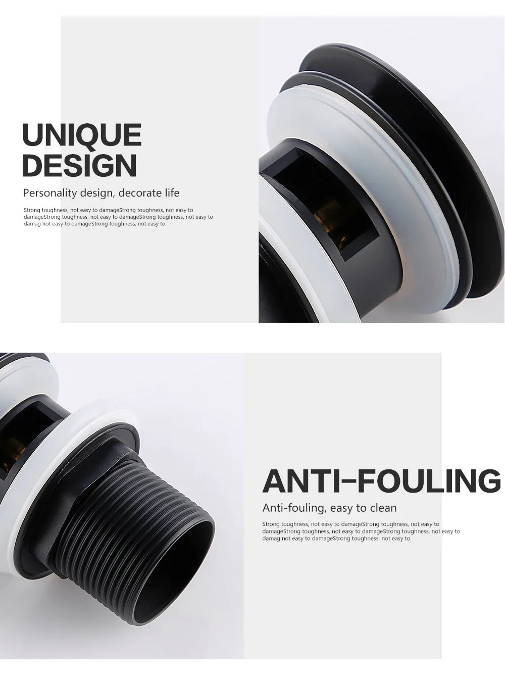 Bathroom Basin Sink Pop-Up Drain Waste Stopper