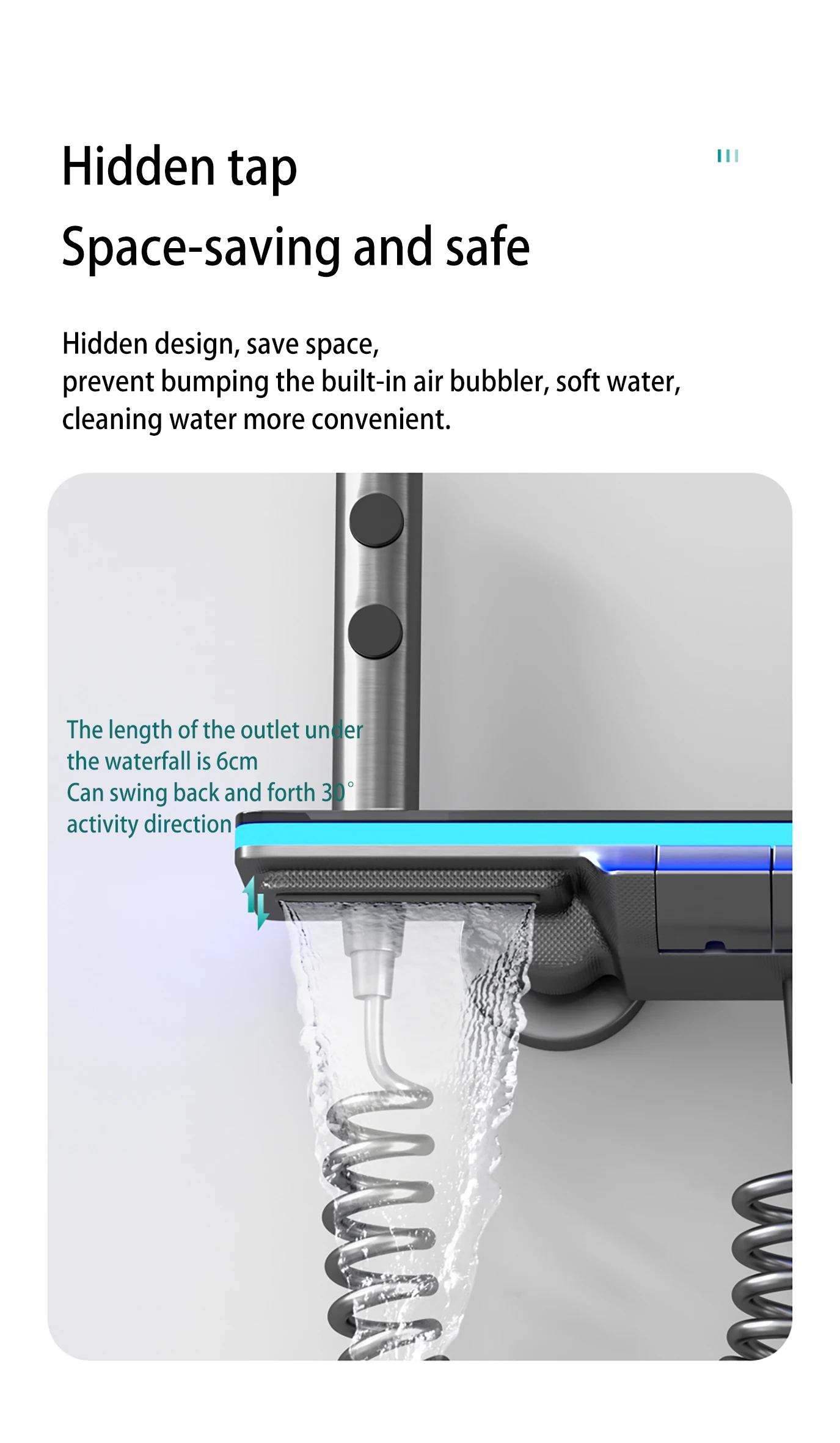 Bathroom Luxury Shower System with Lights Tempered Glass Piano Key Smart Digital Display