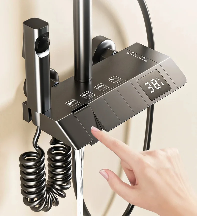 Bathroom Shower Set with LED Display Bathroom Shower Set with LED Display