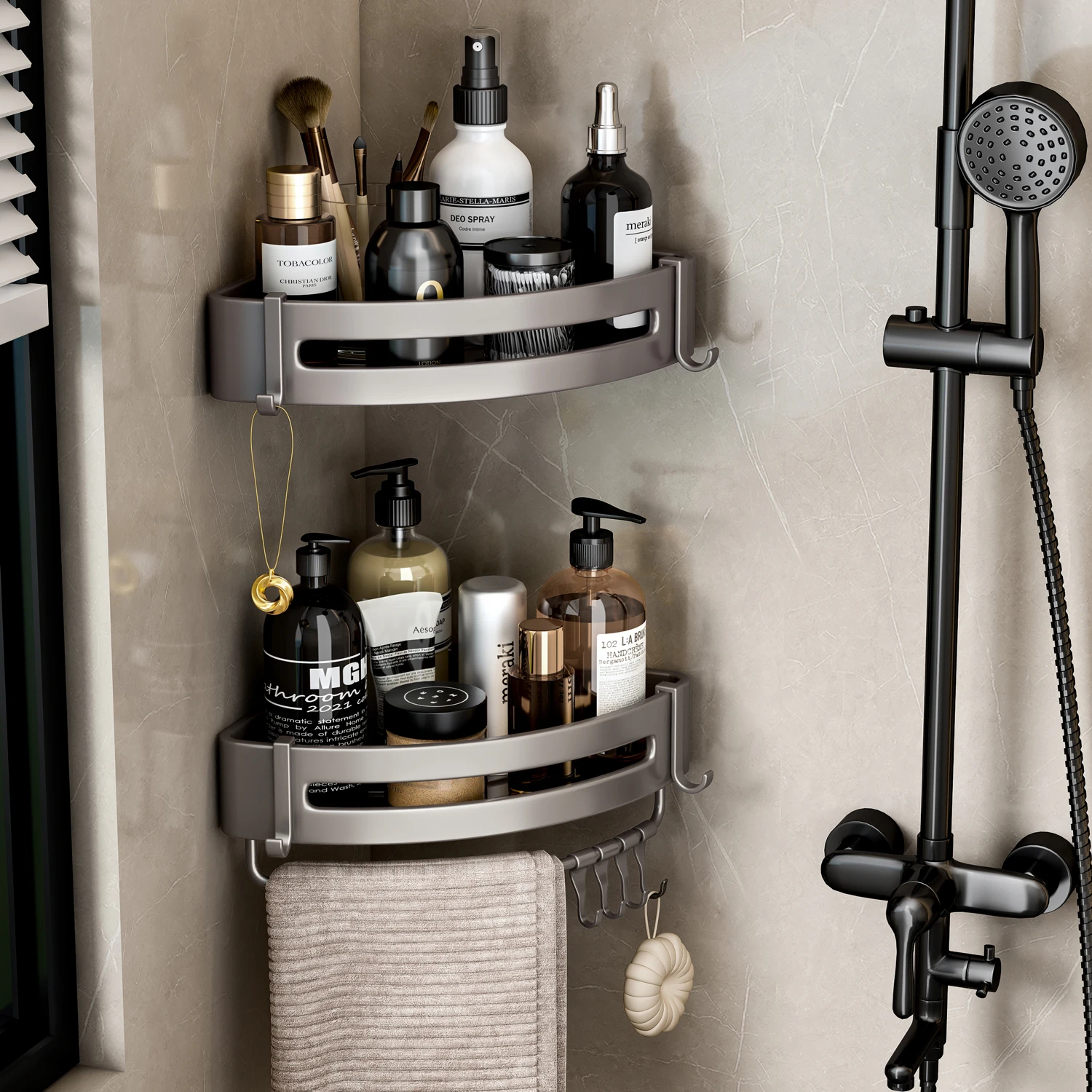 Bathroom Storage Rack Color : Black 1Triangle|Black 1Triangle Rod|Black 2Triangle Rod|Black 3Triangle Rod|Black 1Square|Black 1Square Rod|Black 2Square Rod|Black 3Square Rod|Silver 1Triangle|Silver 1Triangle Rod|Silver 2Triangle Rod|Silver 3Triangle Rod|Silver 1Square|Silver 1Square Rod|Silver 2Square Rod|Silver 3Square Rod Bathroom Storage Rack Color : Black 1Triangle|Black 1Triangle Rod|Black 2Triangle Rod|Black 3Triangle Rod|Black 1Square|Black 1Square Rod|Black 2Square Rod|Black 3Square Rod|Silver 1Triangle|Silver 1Triangle Rod|Silver 2Triangle Rod|Silver 3Triangle Rod|Silver 1Square|Silver 1Square Rod|Silver 2Square Rod|Silver 3Square Rod