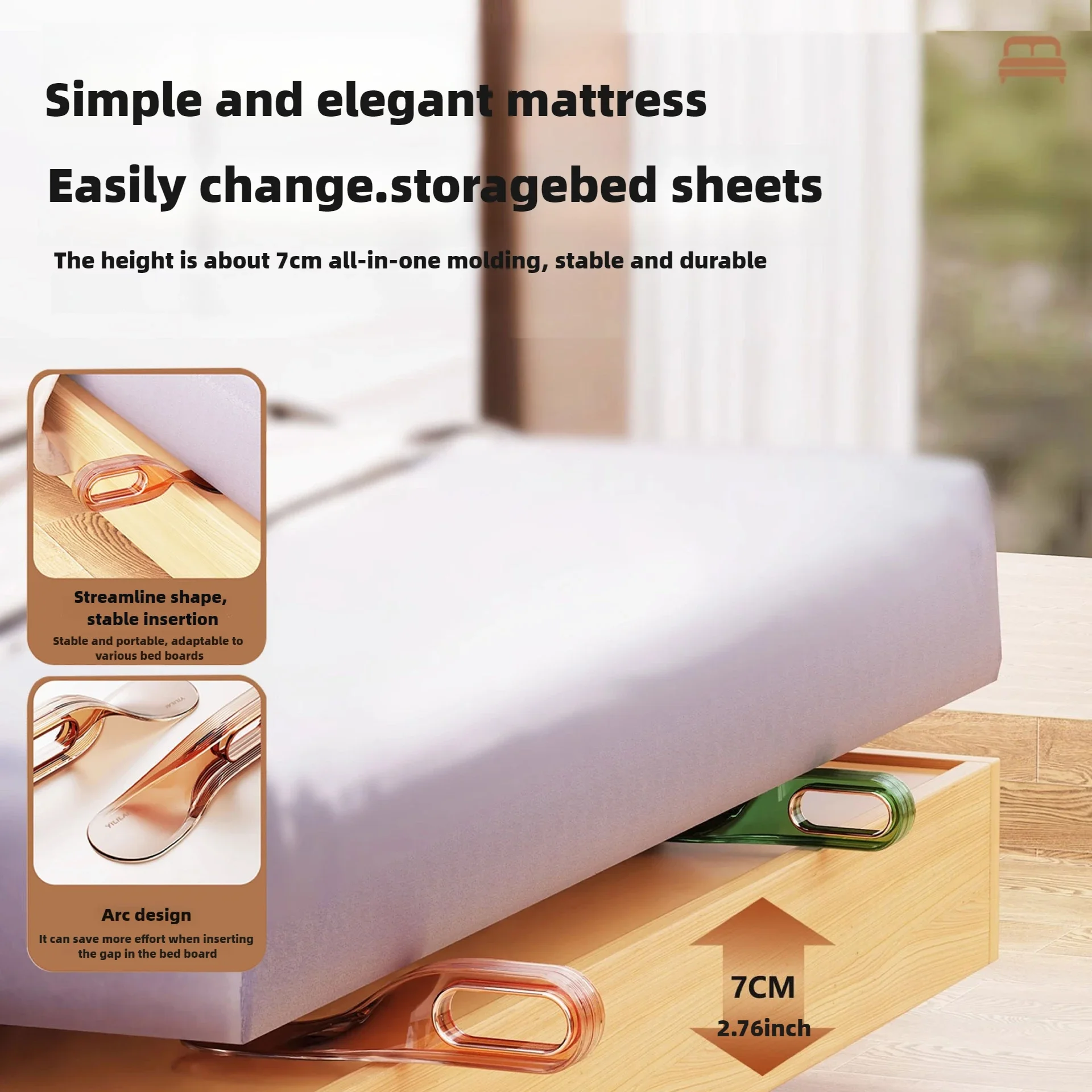 Bed Mattress Raiser Tool MODERN FURNITURES Color : green|Orange|purple Bed Mattress Raiser Tool MODERN FURNITURES Color : green|Orange|purple