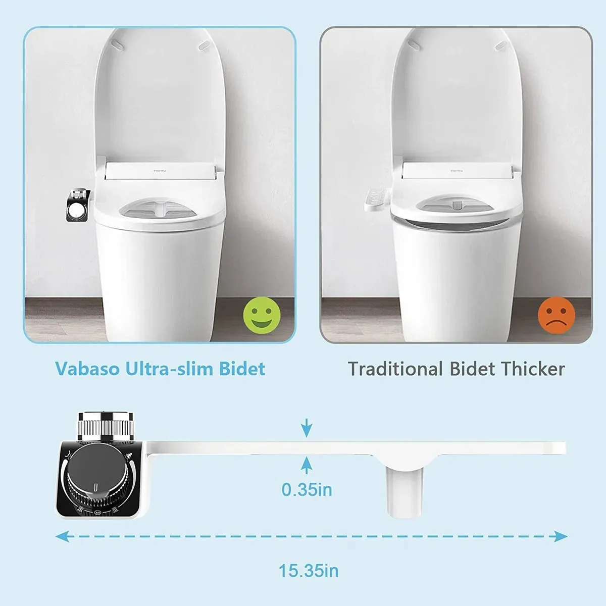 Bidet Toilet Seat Attachment Non-Electric Self-Cleaning BATHROOM ACCESSORIES Color : Hot and Cold|Single Cold Bidet Toilet Seat Attachment Non-Electric Self-Cleaning BATHROOM ACCESSORIES Color : Hot and Cold|Single Cold