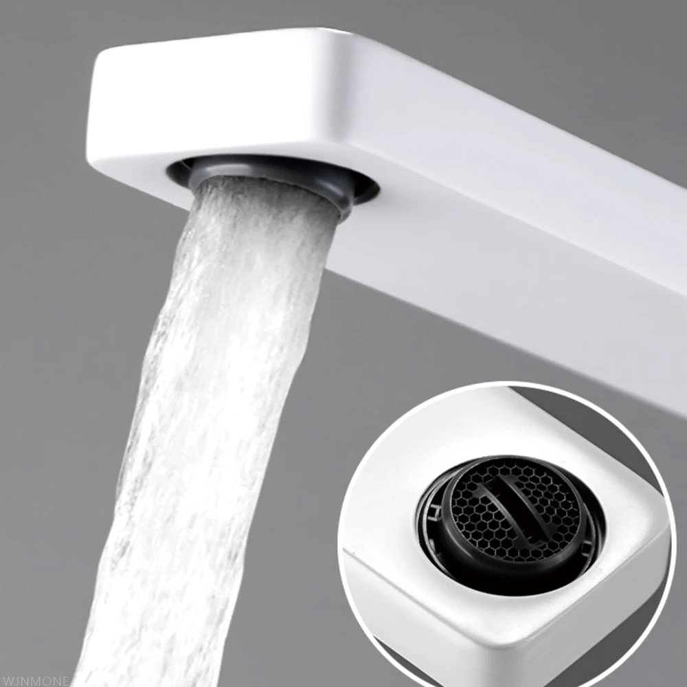 Black Basin Faucet Modern Copper Bathroom Mixer Taps