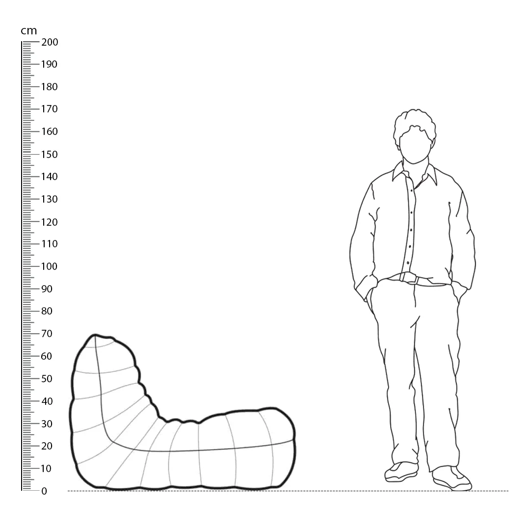 Caterpillar Sofa Living Room Balcony Leisure Lazy Sofa