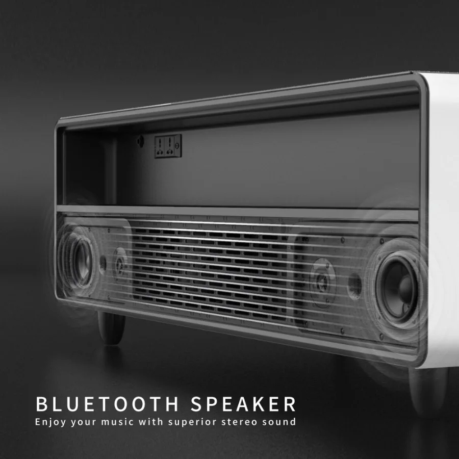Coffee Table With Builtin Fridge Bluetooth Speaker Wireless Charging