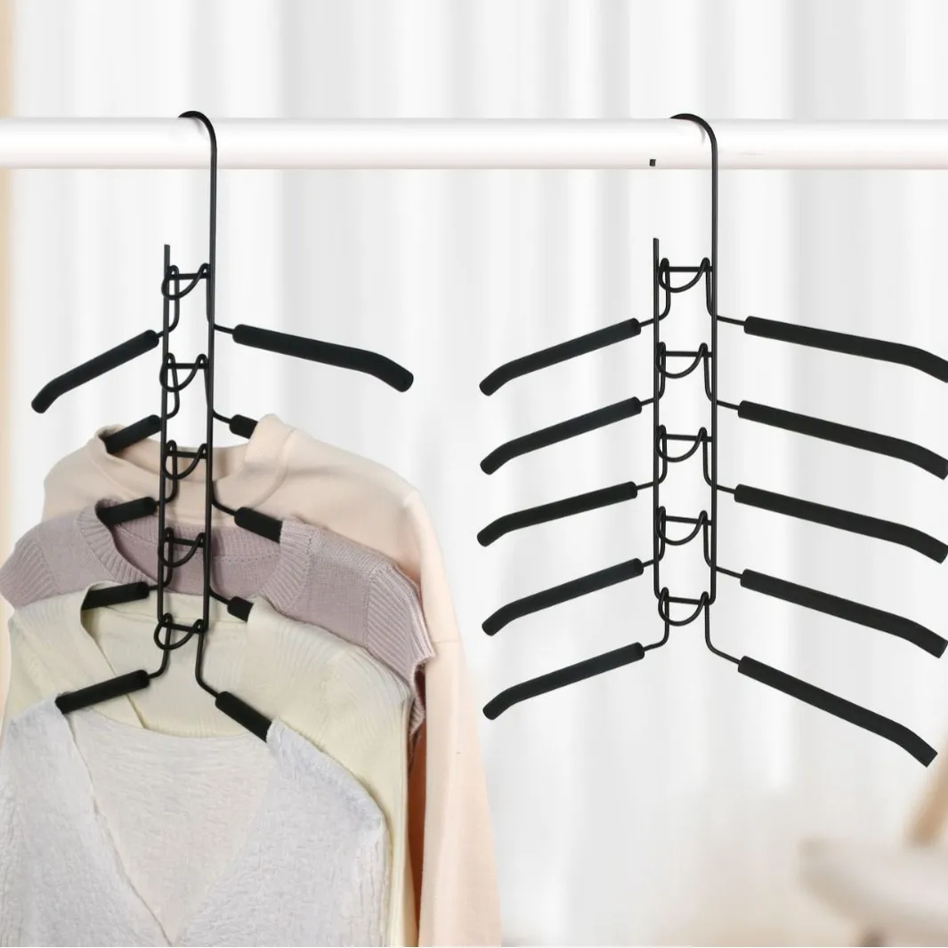 Detachable Foam Layered Clothes Hanger With Five Layers BATHROOM SHELVES Color : 1PCS Detachable Foam Layered Clothes Hanger With Five Layers BATHROOM SHELVES Color : 1PCS