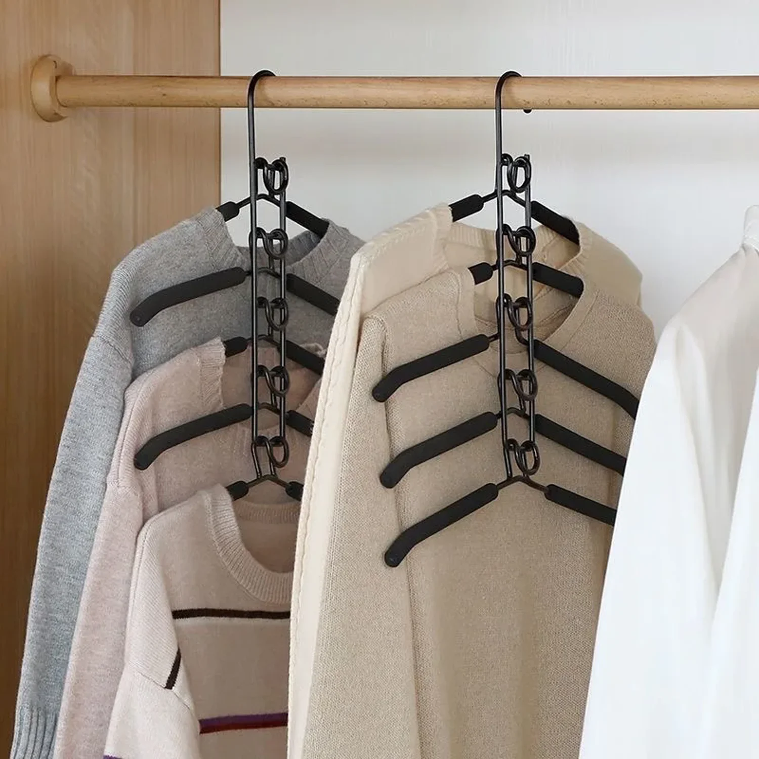 Detachable Foam Layered Clothes Hanger With Five Layers