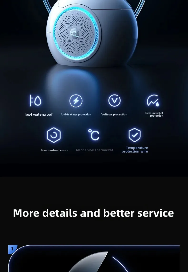 Egg-shaped Fully Intelligent Toilet, Smart Toilet, Automatic Flush, Automatic Flip, Bluetooth Speaker, Radar Sensing