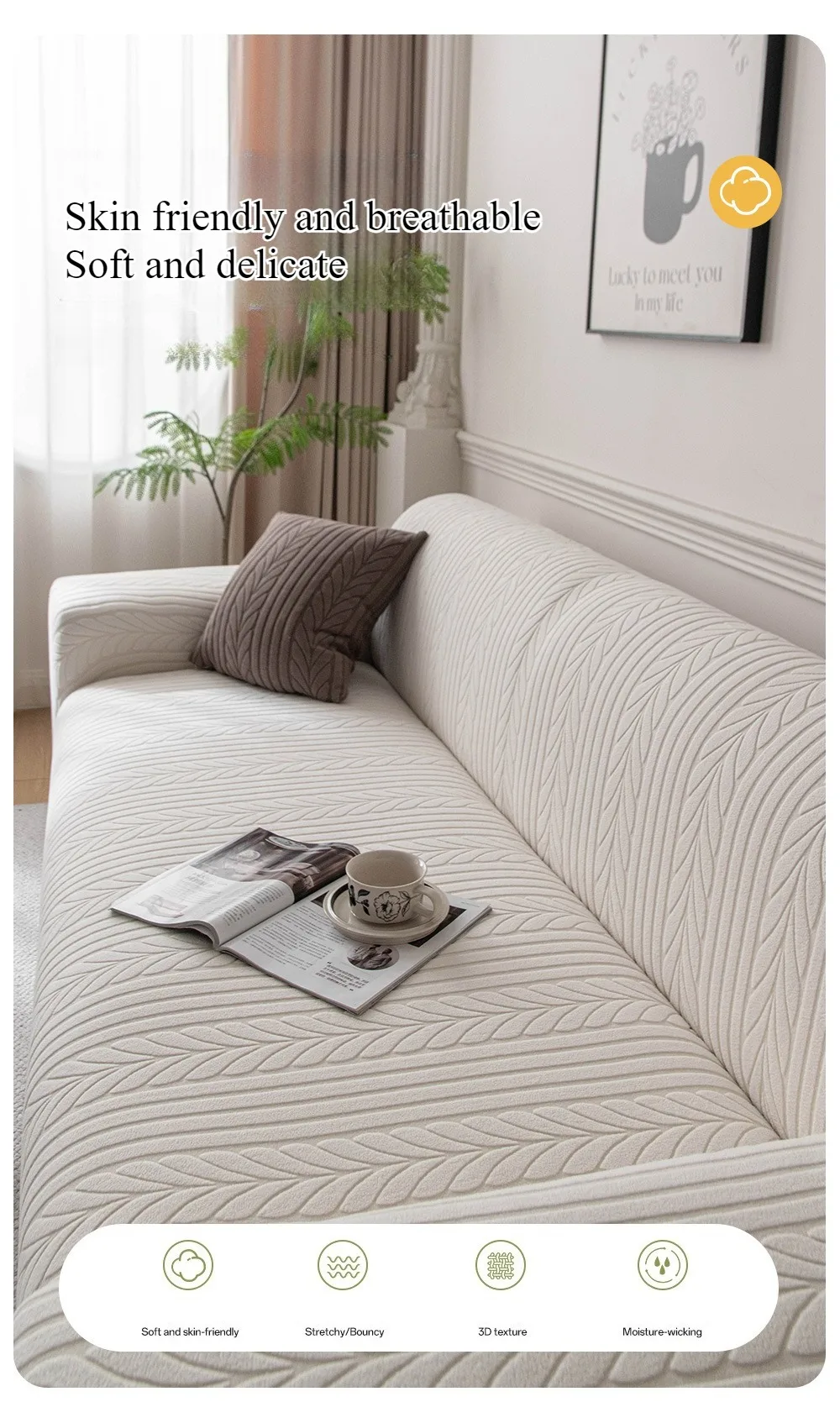 Elastic Sofa Cover Thicken Dust Cover Sofa Pad
