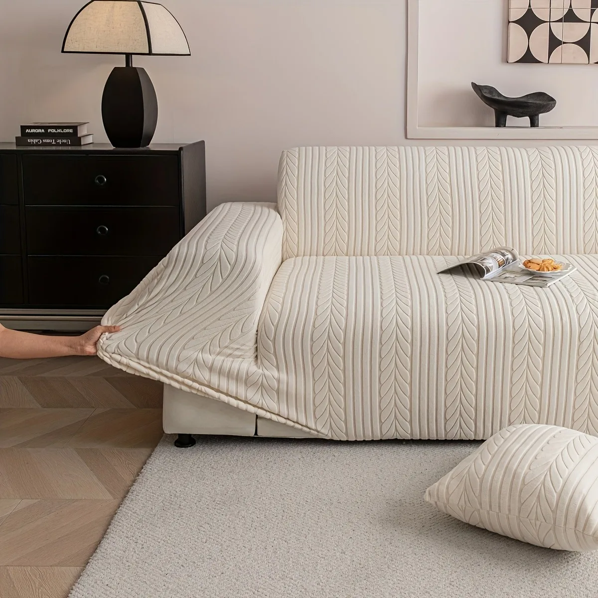 Elastic Sofa Cover Thicken Dust Cover Sofa Pad LINENS & BEDDING Color : Beige|Coffee|Light Grey|Dark Grey Elastic Sofa Cover Thicken Dust Cover Sofa Pad LINENS & BEDDING Color : Beige|Coffee|Light Grey|Dark Grey