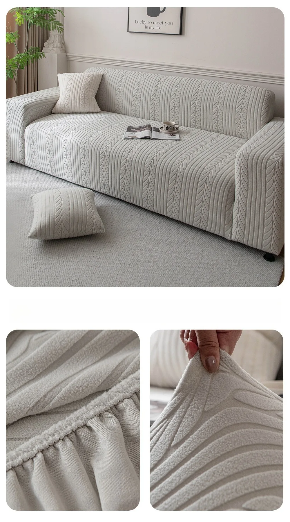 Elastic Sofa Cover Thicken Dust Cover Sofa Pad