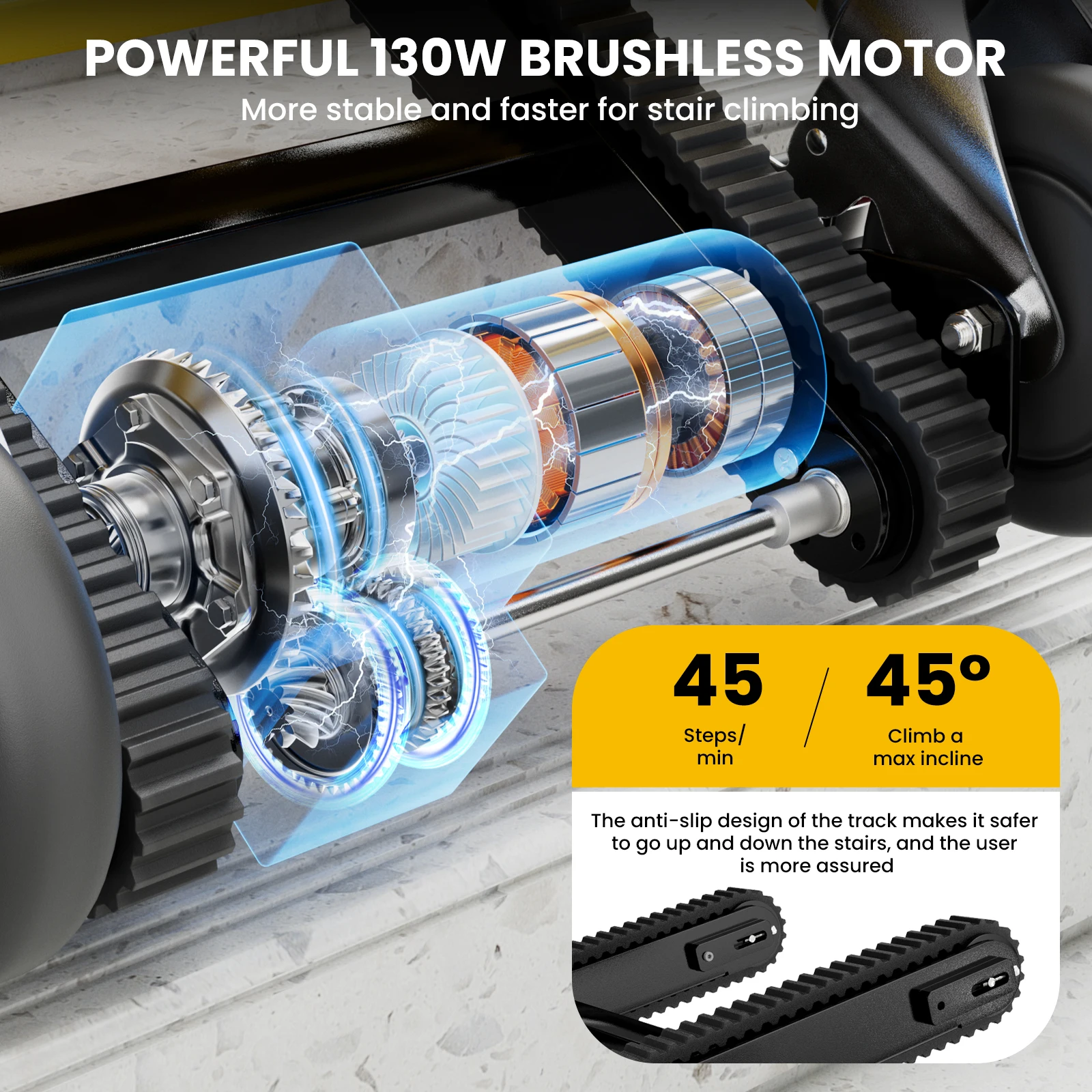 Electric Stair Climbing Chair Foldable Emergency Stair Lift Wheelchair HOSPITAL ACCESSORIES Ships From : United States Electric Stair Climbing Chair Foldable Emergency Stair Lift Wheelchair HOSPITAL ACCESSORIES Ships From : United States