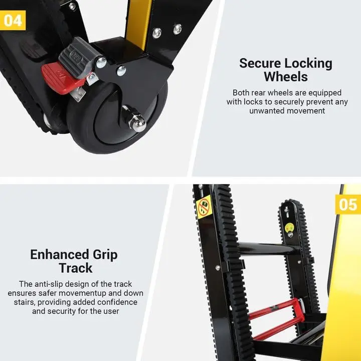 Electric Stair Climbing Wheelchair HOSPITAL ACCESSORIES Color : Yellow|Black|Orange Electric Stair Climbing Wheelchair HOSPITAL ACCESSORIES Color : Yellow|Black|Orange