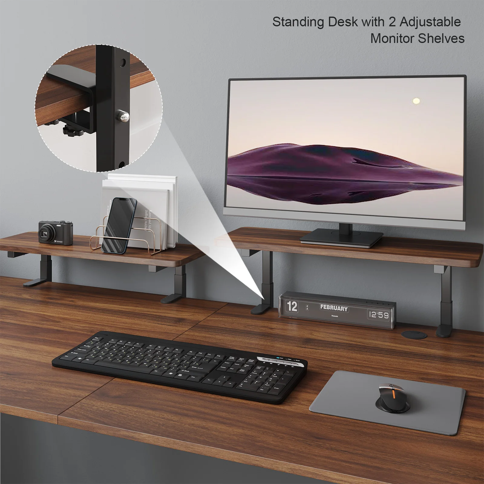 Electric Stand Up Desk with Memory Controller & Adjustable Height MODERN FURNITURES Ships From : United States Electric Stand Up Desk with Memory Controller & Adjustable Height MODERN FURNITURES Ships From : United States