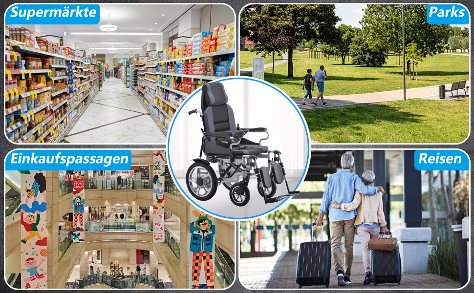 Electric Wheelchair for Adults Long Large Support Power Electric Wheelchair for Adults Long Large Support Power