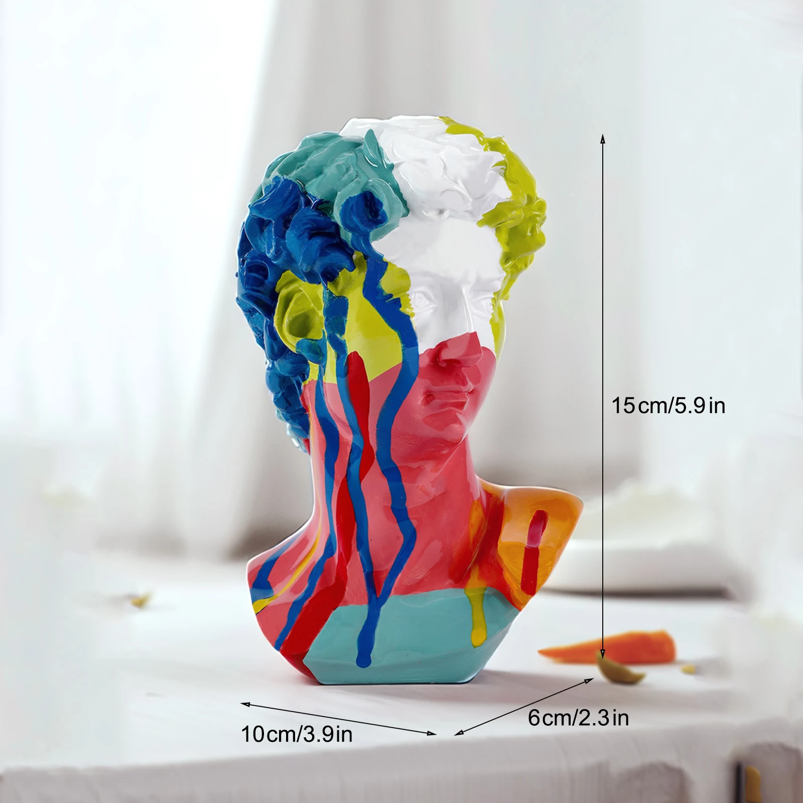 European Home Decoration David Head Resin Statues