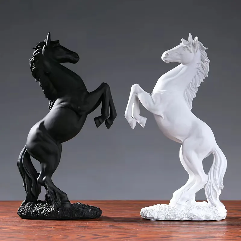 European Style Home Resin Victory Horse Statue Color : BS021|BS020|BS019 European Style Home Resin Victory Horse Statue Color : BS021|BS020|BS019