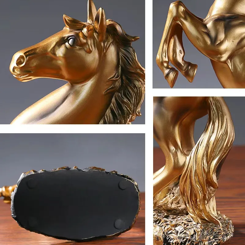 European Style Home Resin Victory Horse Statue Color : BS021|BS020|BS019 European Style Home Resin Victory Horse Statue Color : BS021|BS020|BS019