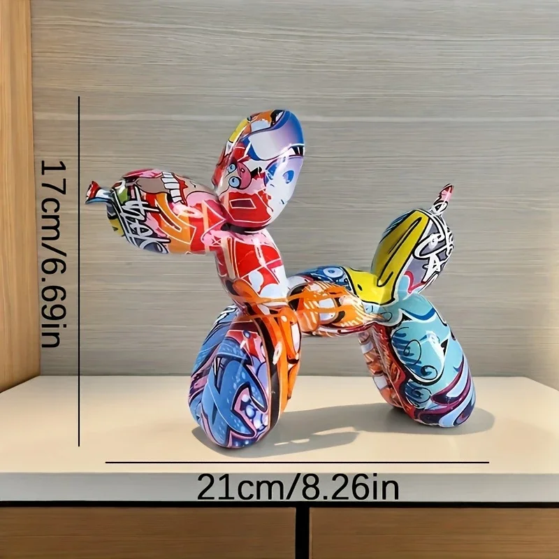 Fashion Graffiti Balloon Dog Statue Home Desktop Decoration Painting Color Art Animal Ornament Birthday Gift Color : Graffiti Dog Fashion Graffiti Balloon Dog Statue Home Desktop Decoration Painting Color Art Animal Ornament Birthday Gift Color : Graffiti Dog