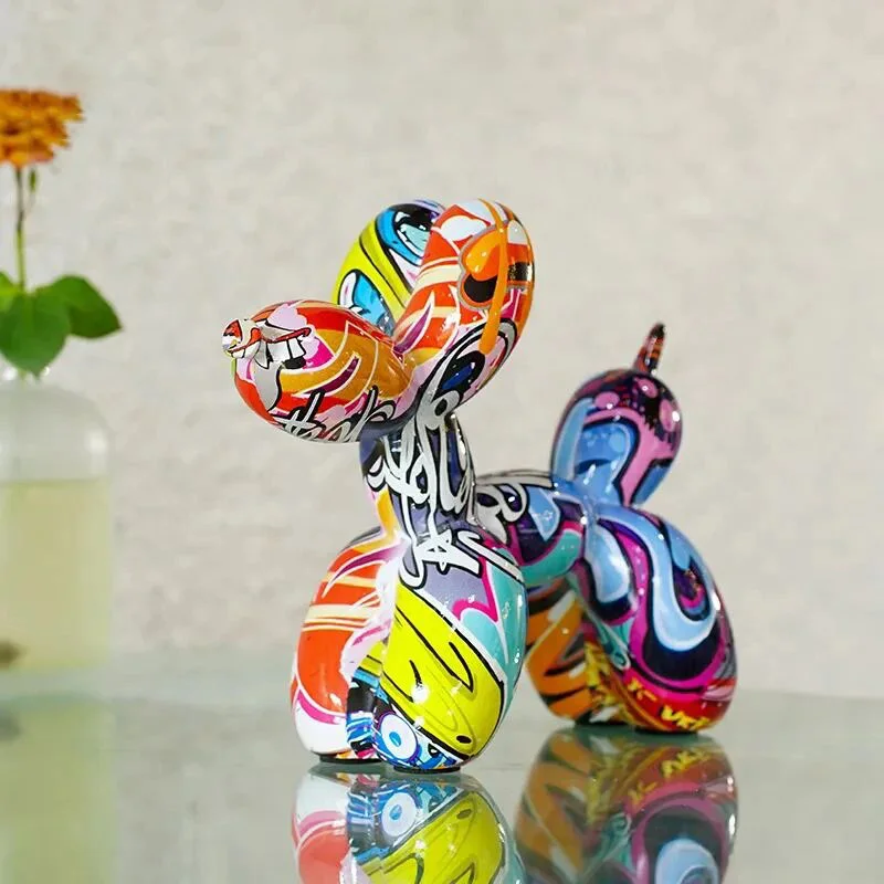 Fashion Graffiti Balloon Dog Statue Home Desktop Decoration Painting Color Art Animal Ornament Birthday Gift Color : Graffiti Dog Fashion Graffiti Balloon Dog Statue Home Desktop Decoration Painting Color Art Animal Ornament Birthday Gift Color : Graffiti Dog