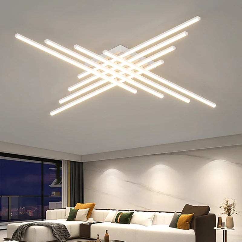 Fixtures Ceiling Light Geometric Aesthetics For Living Room LIGHTING Body Color : Black 8Heads 120cm|White 8Heads 120cm|Black 6Heads 120cm|White 6Heads 120cm|Black 4Heads 85cm|White 4Heads 85cm|Black 2Heads 90cm|Black 2Heads 80cm Fixtures Ceiling Light Geometric Aesthetics For Living Room LIGHTING Body Color : Black 8Heads 120cm|White 8Heads 120cm|Black 6Heads 120cm|White 6Heads 120cm|Black 4Heads 85cm|White 4Heads 85cm|Black 2Heads 90cm|Black 2Heads 80cm