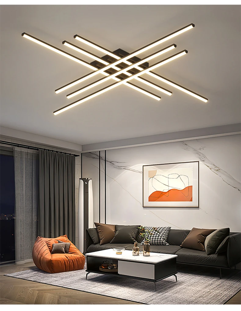 Fixtures Ceiling Light Geometric Aesthetics For Living Room