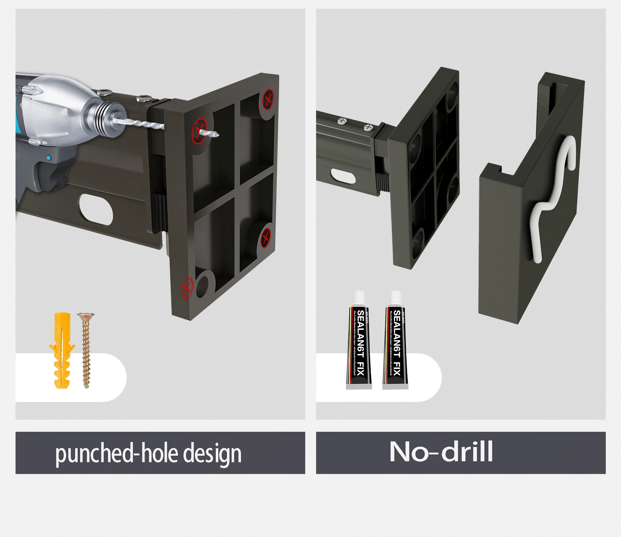 Foldable Shower Curtain Rod Set Foldable Shower Curtain Rod Set