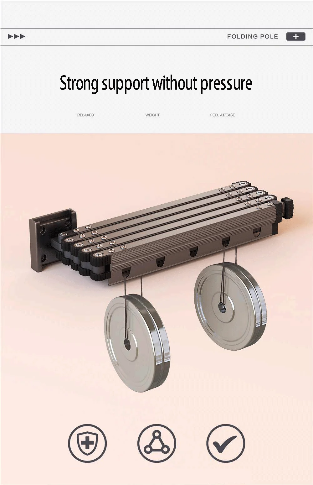 Foldable Shower Curtain Rod Set Foldable Shower Curtain Rod Set