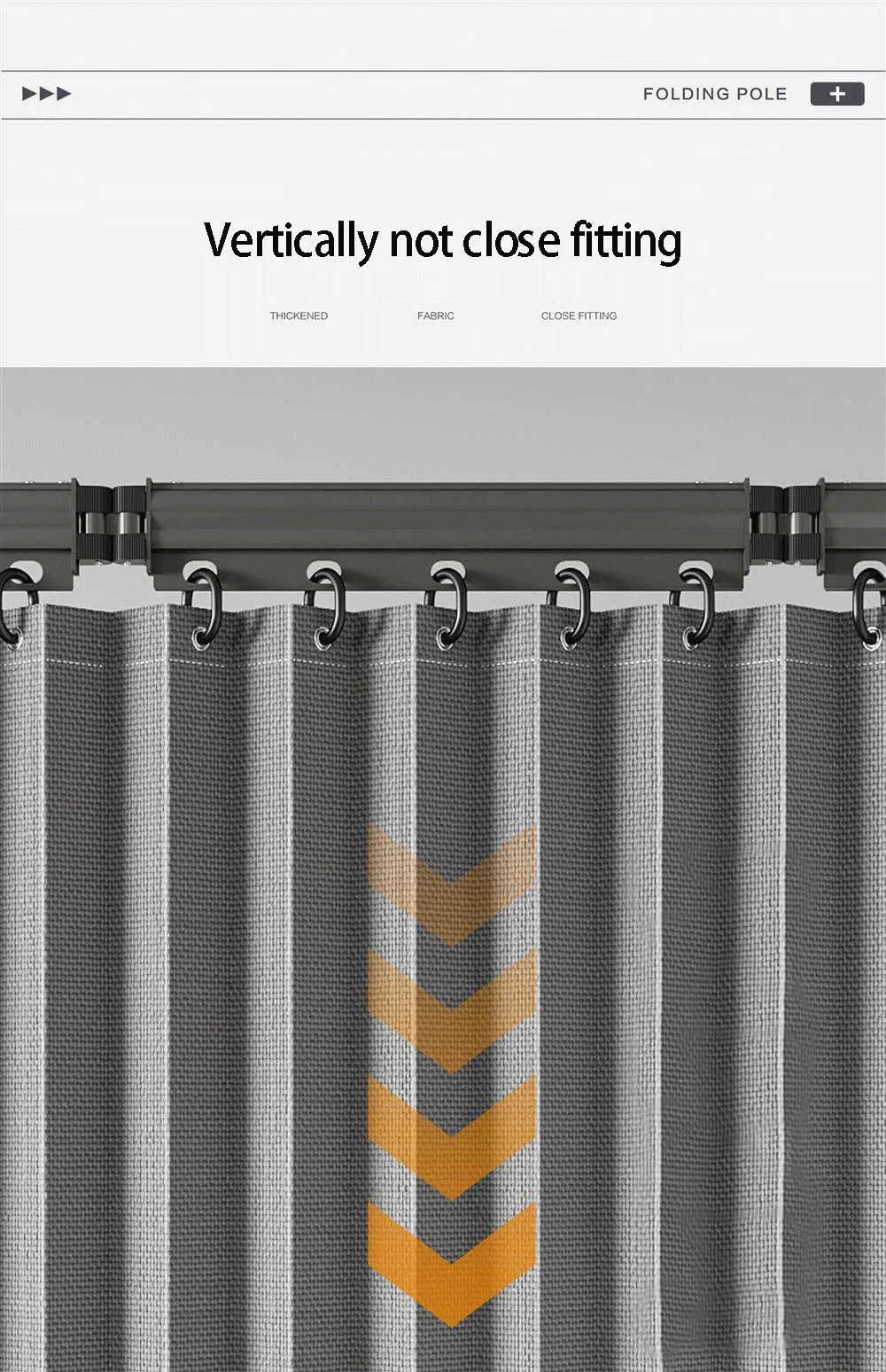 Foldable Shower Curtain Rod Set Foldable Shower Curtain Rod Set