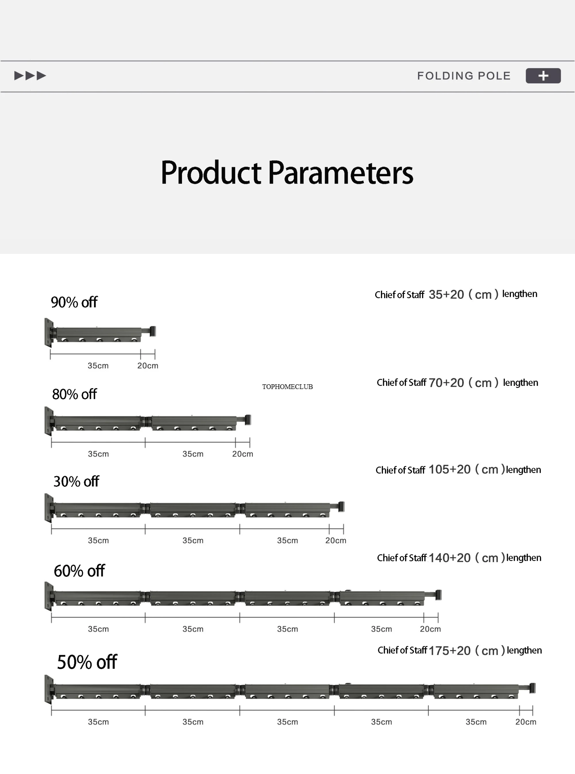 Foldable Shower Curtain Rod Set Foldable Shower Curtain Rod Set