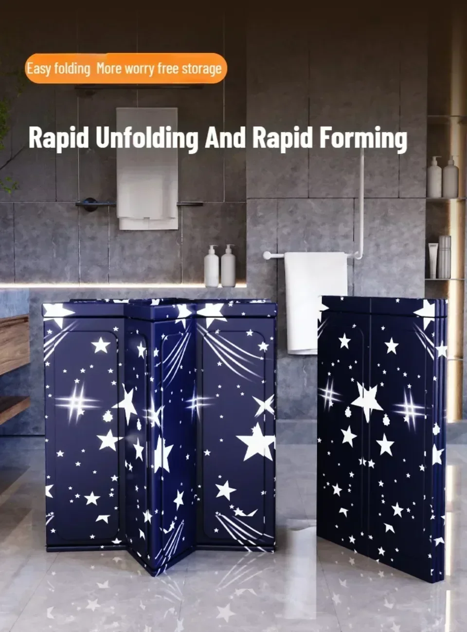 Folding Adult Bath Tub Household Thickened Insulated Bathtub