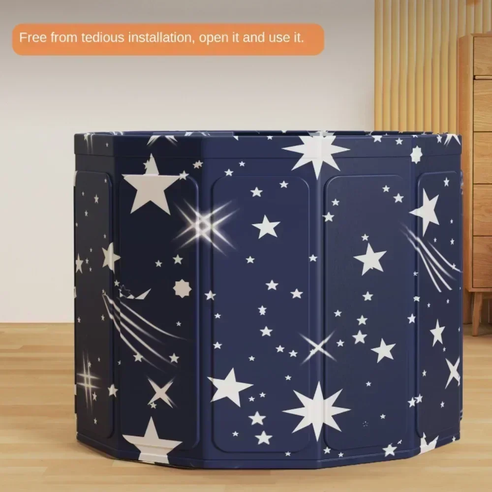 Folding Adult Bath Tub Household Thickened Insulated Bathtub BATHROOM ACCESSORIES Color : White Flowers|Gradient|Starry Blue|Blue Folding Adult Bath Tub Household Thickened Insulated Bathtub BATHROOM ACCESSORIES Color : White Flowers|Gradient|Starry Blue|Blue