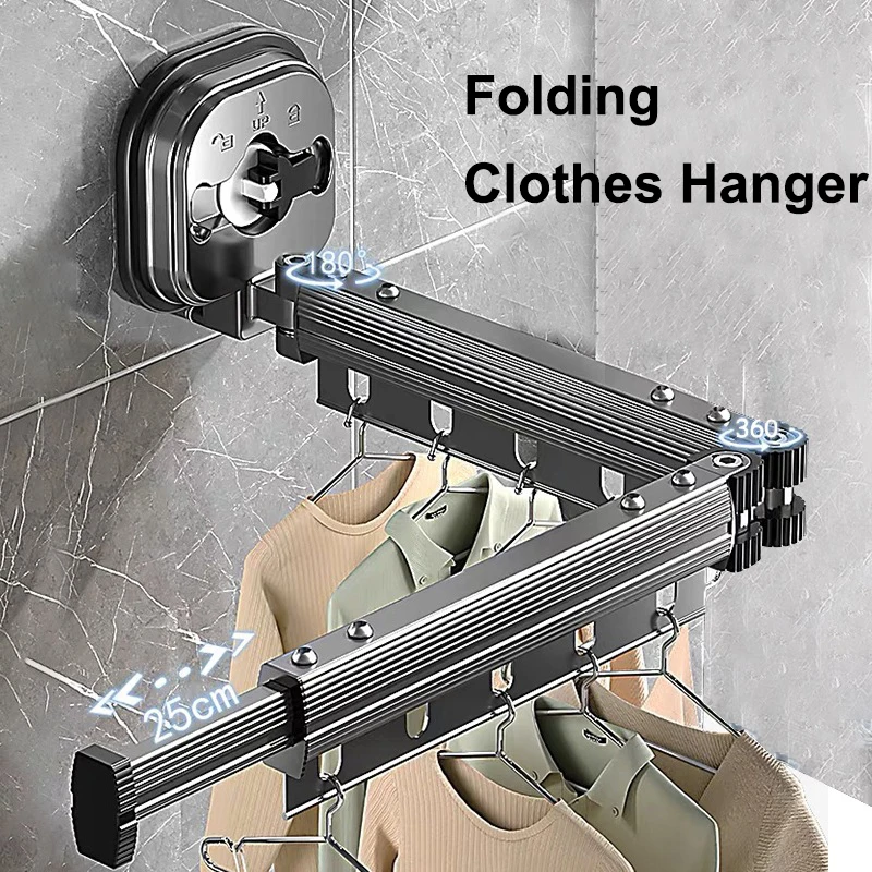Folding Clothes Hanger Indoor Retractable Cloth Drying Rack Folding Clothes Hanger Indoor Retractable Cloth Drying Rack