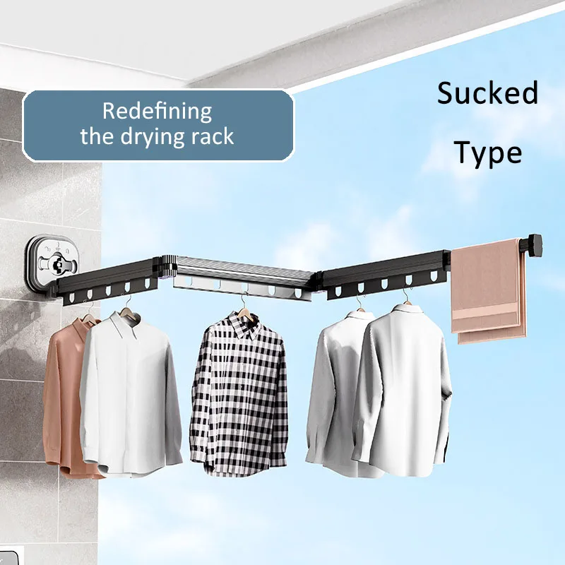 Folding Clothes Hanger Indoor Retractable Cloth Drying Rack Folding Clothes Hanger Indoor Retractable Cloth Drying Rack