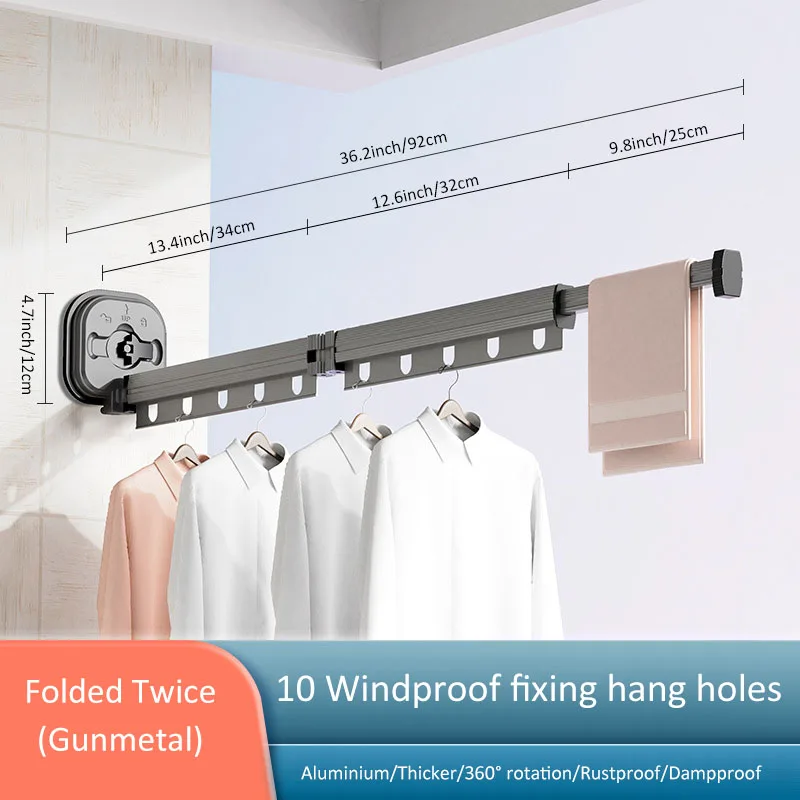 Folding Clothes Hanger Indoor Retractable Cloth Drying Rack Folding Clothes Hanger Indoor Retractable Cloth Drying Rack