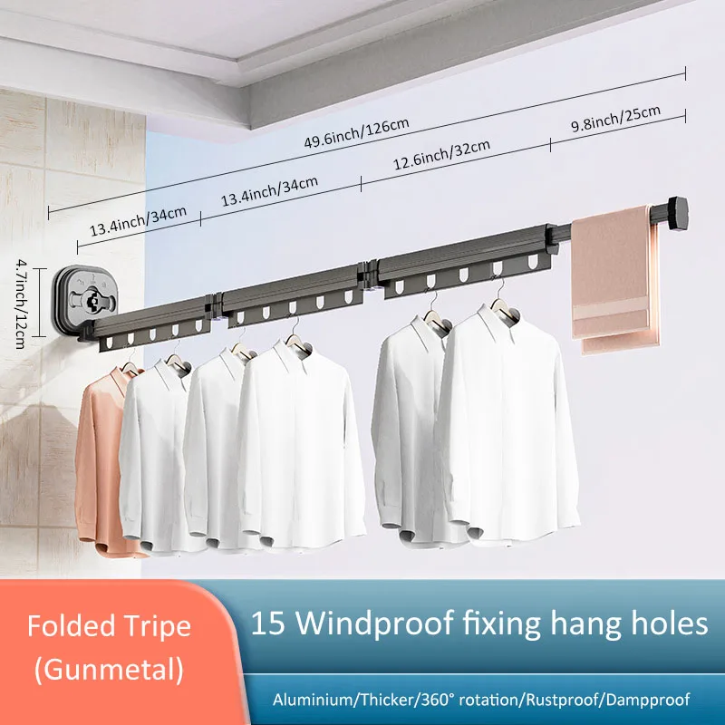 Folding Clothes Hanger Indoor Retractable Cloth Drying Rack Folding Clothes Hanger Indoor Retractable Cloth Drying Rack