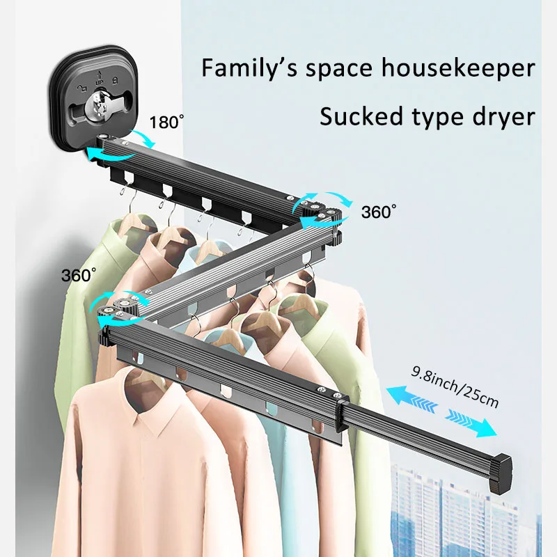 Folding Clothes Hanger Indoor Retractable Cloth Drying Rack Folding Clothes Hanger Indoor Retractable Cloth Drying Rack