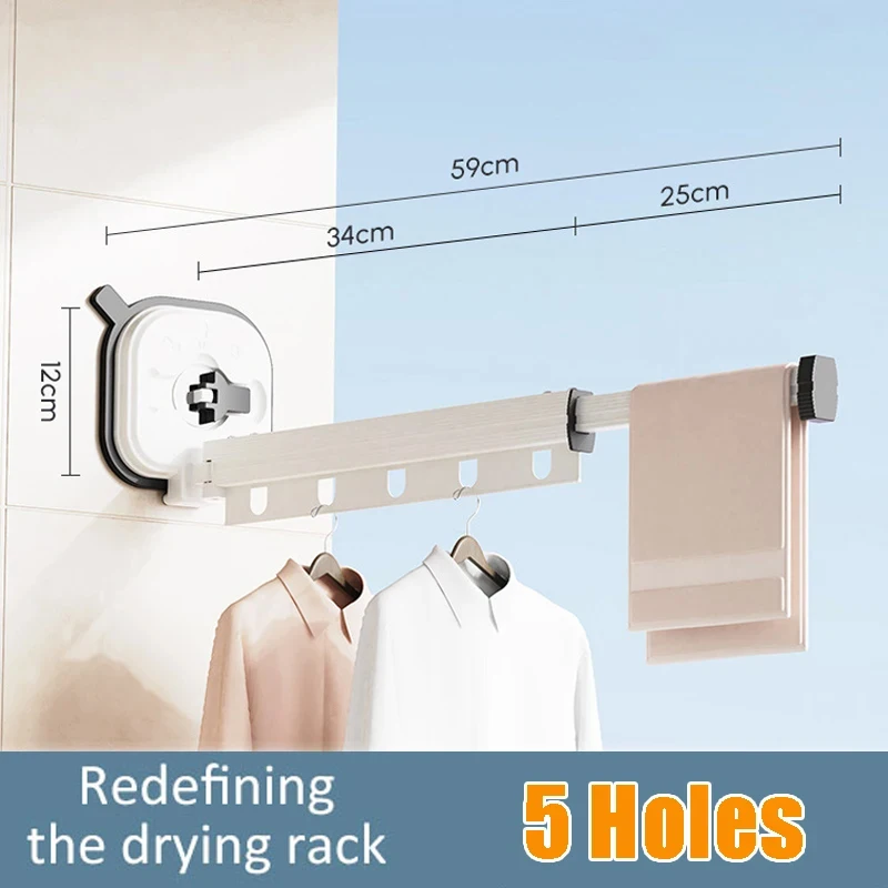 Folding Clothes Hanger Indoor Retractable Cloth Drying Rack Folding Clothes Hanger Indoor Retractable Cloth Drying Rack