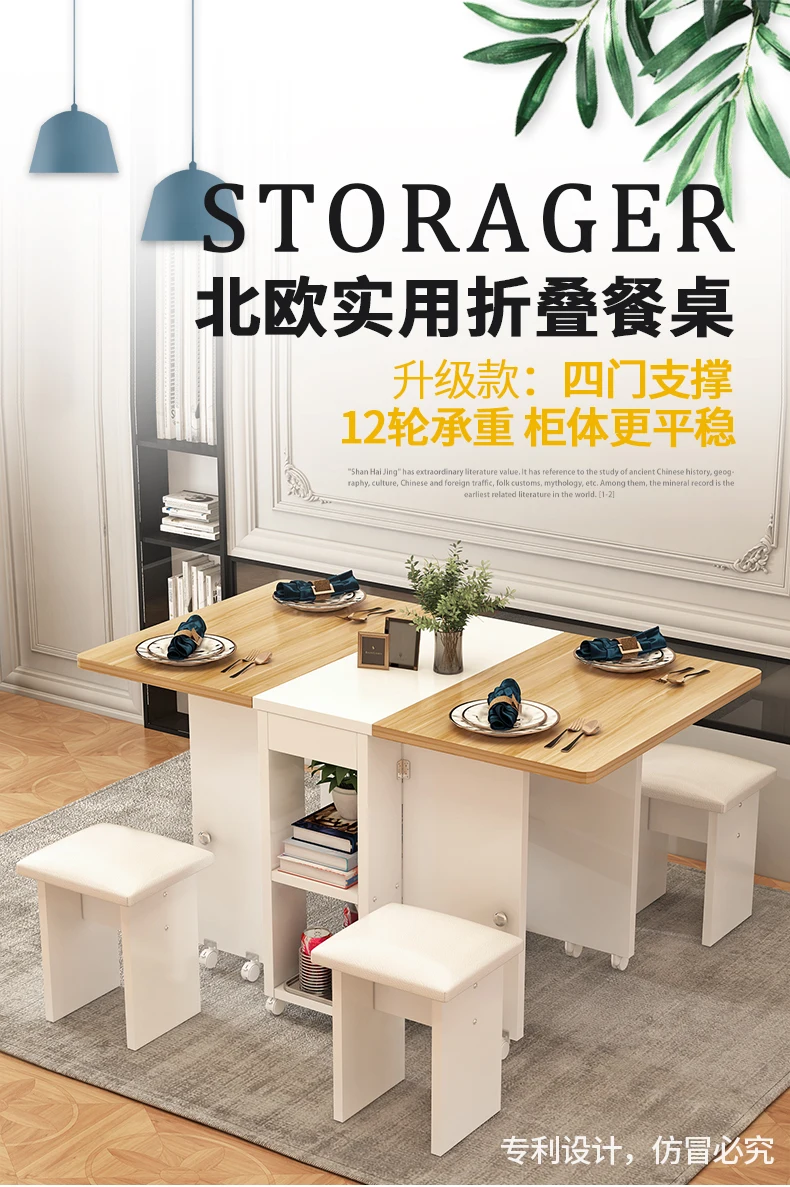 Folding Dining Table Set 4 Chairs Italian Nordic Luxury Dining Table Decorate Simple Mesas Y Sillas De Comedor Kitchen Furniture Folding Dining Table Set 4 Chairs Italian Nordic Luxury Dining Table Decorate Simple Mesas Y Sillas De Comedor Kitchen Furniture