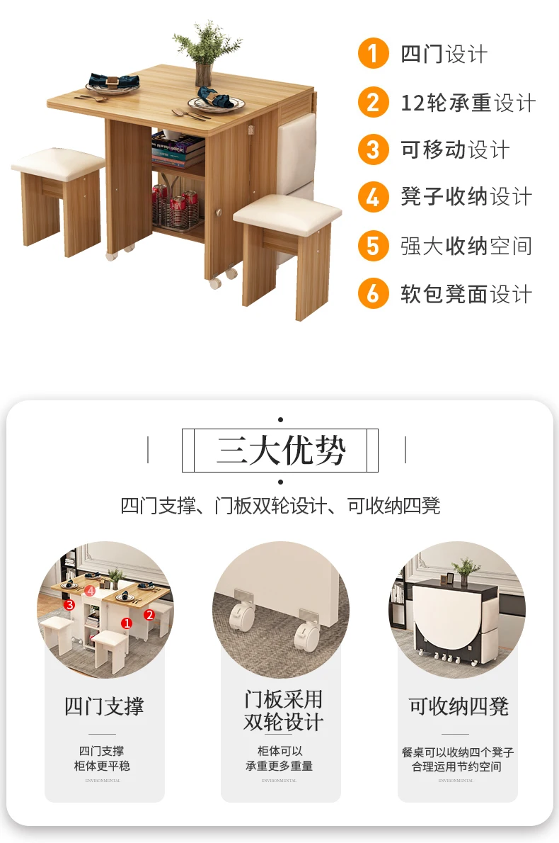 Folding Dining Table Set 4 Chairs Italian Nordic Luxury Dining Table Decorate Simple Mesas Y Sillas De Comedor Kitchen Furniture Folding Dining Table Set 4 Chairs Italian Nordic Luxury Dining Table Decorate Simple Mesas Y Sillas De Comedor Kitchen Furniture