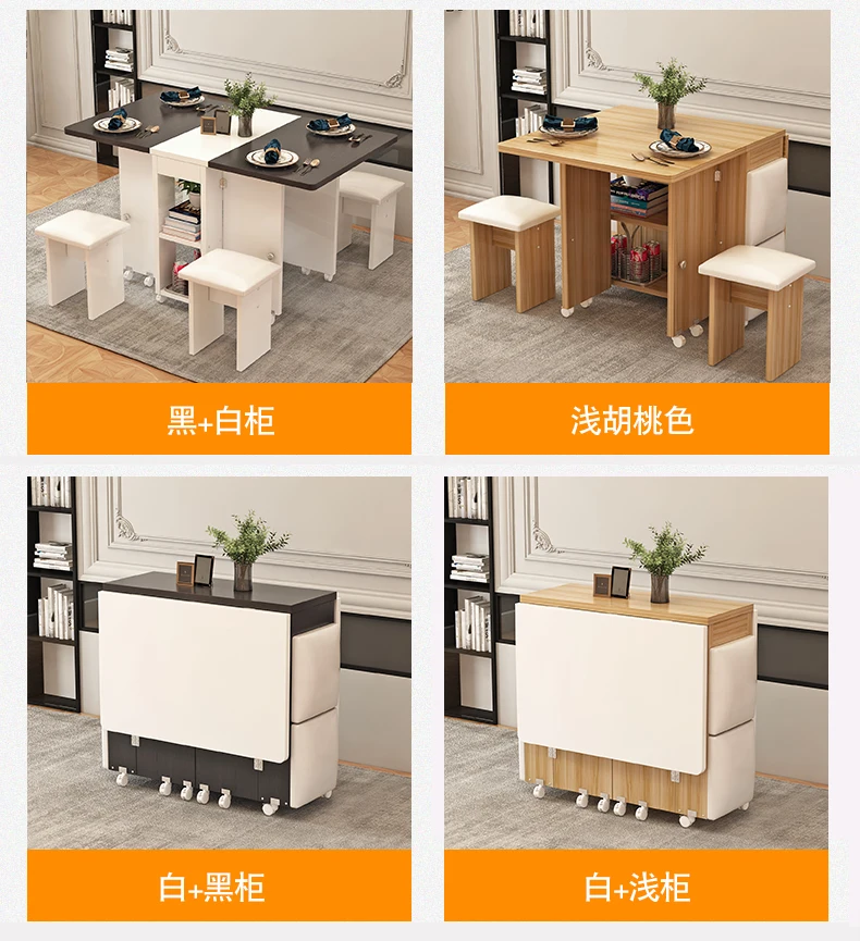 Folding Dining Table Set 4 Chairs Italian Nordic Luxury Dining Table Decorate Simple Mesas Y Sillas De Comedor Kitchen Furniture Folding Dining Table Set 4 Chairs Italian Nordic Luxury Dining Table Decorate Simple Mesas Y Sillas De Comedor Kitchen Furniture
