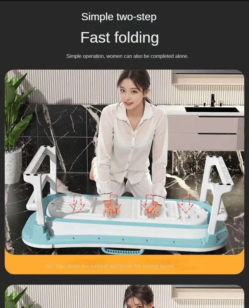 Folding Portable Bathtubs for Adult Full Body Ice Bath Spa Bathtub Folding Portable Bathtubs for Adult Full Body Ice Bath Spa Bathtub