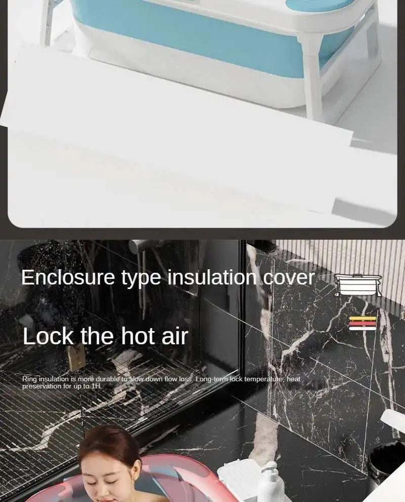 Folding Portable Bathtubs for Adult Full Body Ice Bath Spa Bathtub Folding Portable Bathtubs for Adult Full Body Ice Bath Spa Bathtub