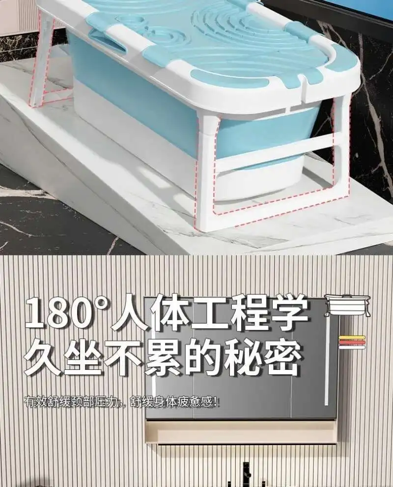 Folding Portable Bathtubs for Adult Full Body Ice Bath Spa Bathtub Folding Portable Bathtubs for Adult Full Body Ice Bath Spa Bathtub