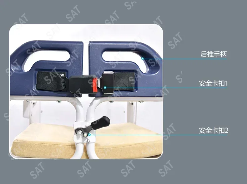 For transfer machine multifunctional electric lifting transfer chair for disabled home care, bathing, transfer whe
