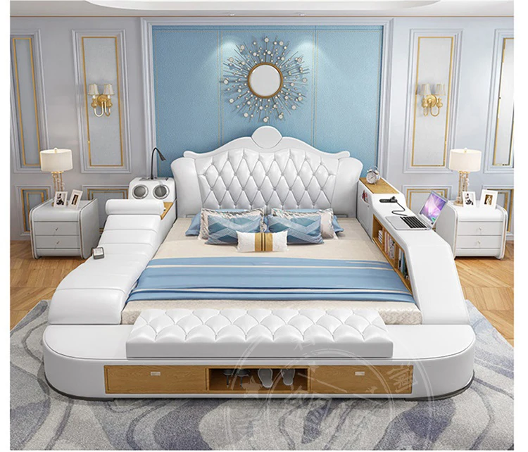 Headboard Storage Double Bed Queen Drawers King Size Smart Bed Headboard Storage Double Bed Queen Drawers King Size Smart Bed