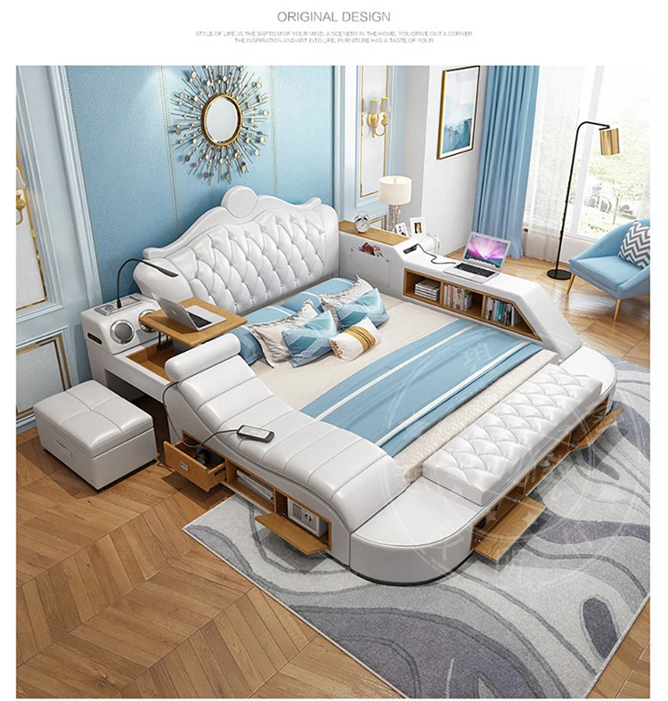 Headboard Storage Double Bed Queen Drawers King Size Smart Bed Headboard Storage Double Bed Queen Drawers King Size Smart Bed