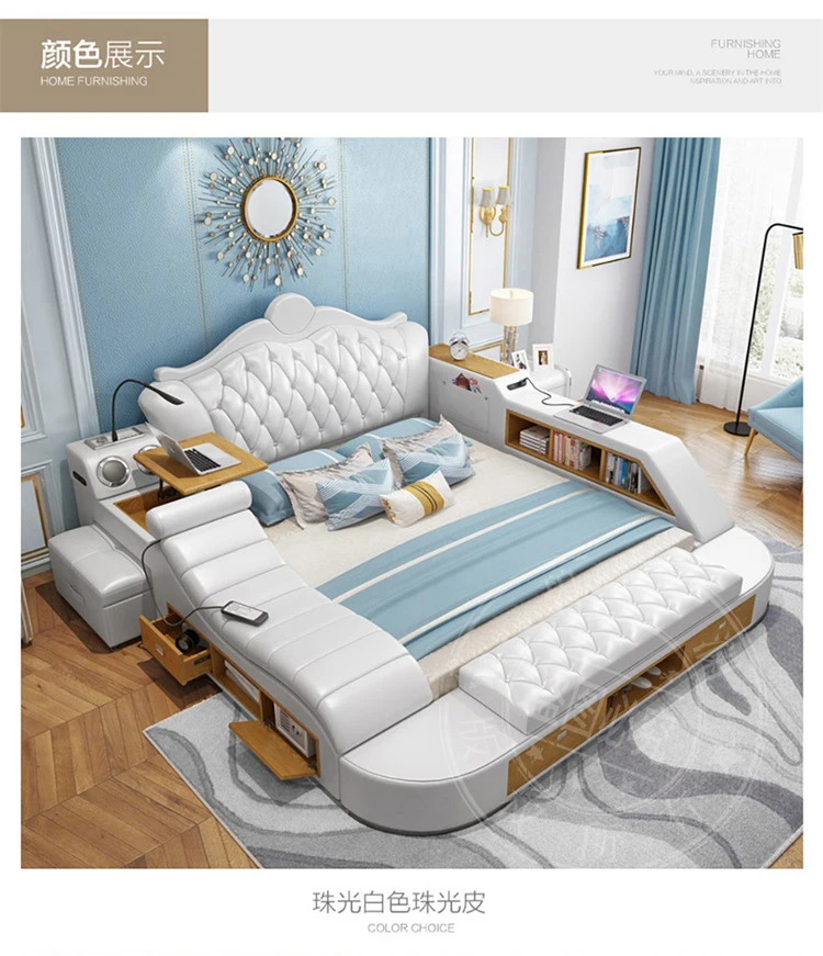 Headboard Storage Double Bed Queen Drawers King Size Smart Bed Headboard Storage Double Bed Queen Drawers King Size Smart Bed